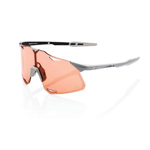 Sluneční brýle 100% HYPERCRAFT Matte Stone Grey šedé (HIPER růžové sklo)