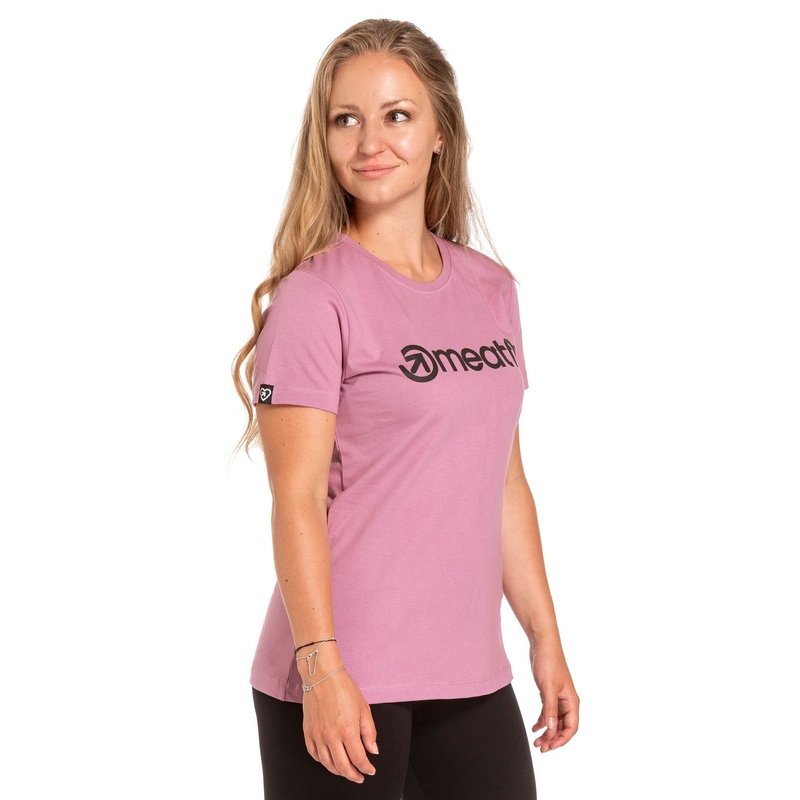 Dámské tričko Meatfly Ladies MF Logo růžové výprodej