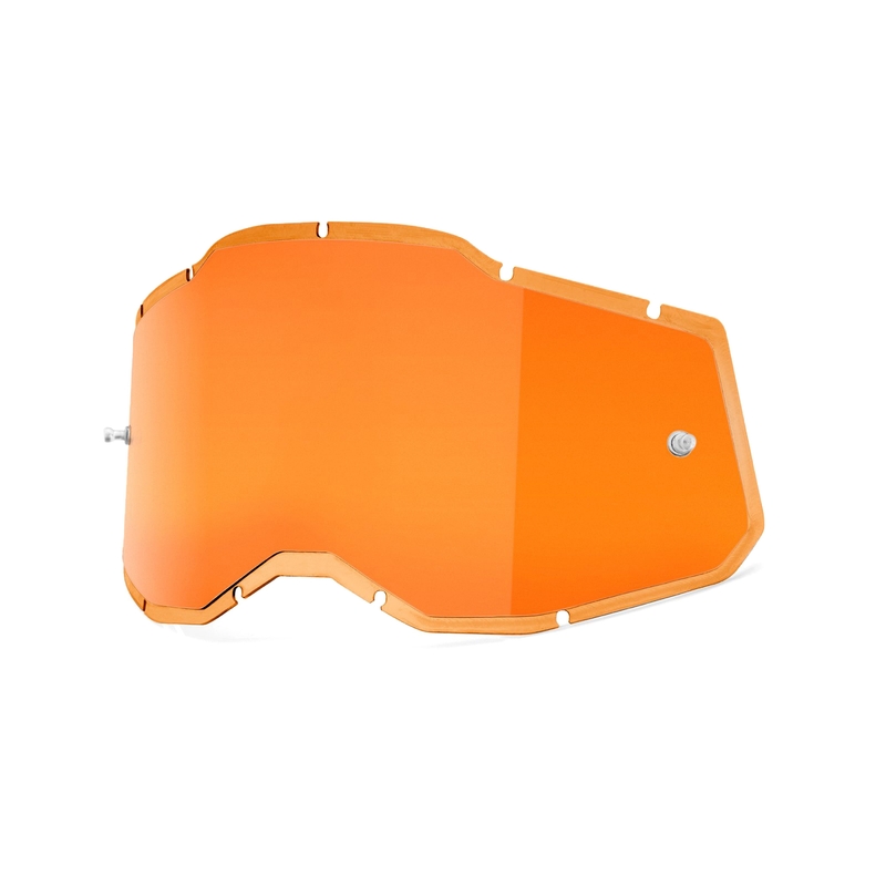 Plexi 100% Injected Racecraft 2/Accuri 2/Strata 2 oranžové zrcadlové (Anti-fog)