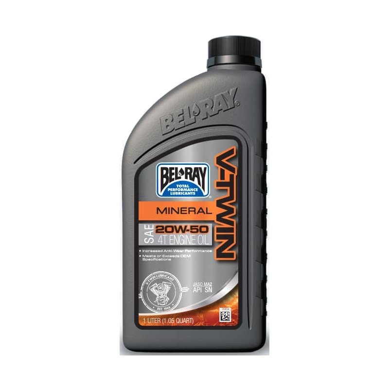 Motorový olej Bel-Ray V-TWIN MINERAL 20W-50 1 l