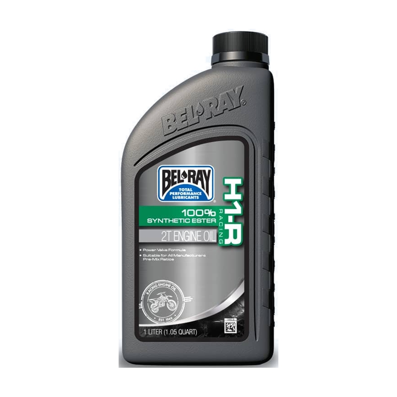 Motorový olej Bel-Ray H1-R RACING 100% SYNTHETIC ESTER 2T 1 l