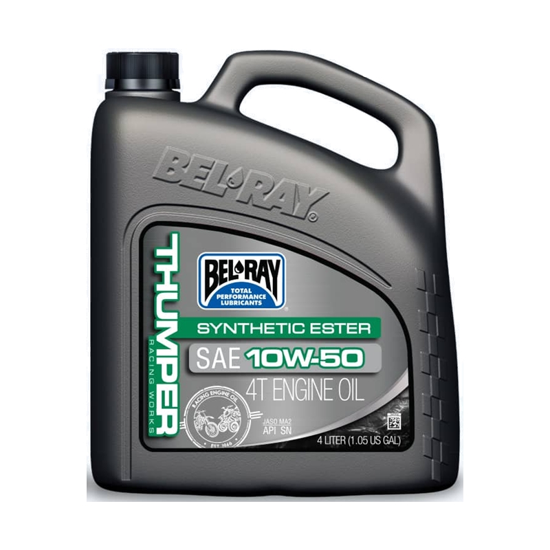 Motorový olej Bel-Ray THUMPER RACING WORKS SYNTHETIC ESTER 4T 10W-50 4 l