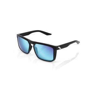 Sluneční brýle 100% RENSHAW černé (modrá skla)