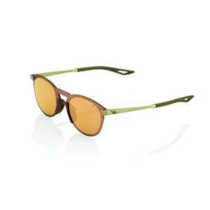 Sluneční brýle 100% LEGERE ROUND Matte Metalic Viperdae hnědo-zelené (bronzová skla)