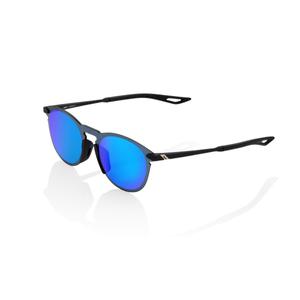 Sluneční brýle 100% LEGERE ROUND Soft Tact Black černé (modrá chromová skla)