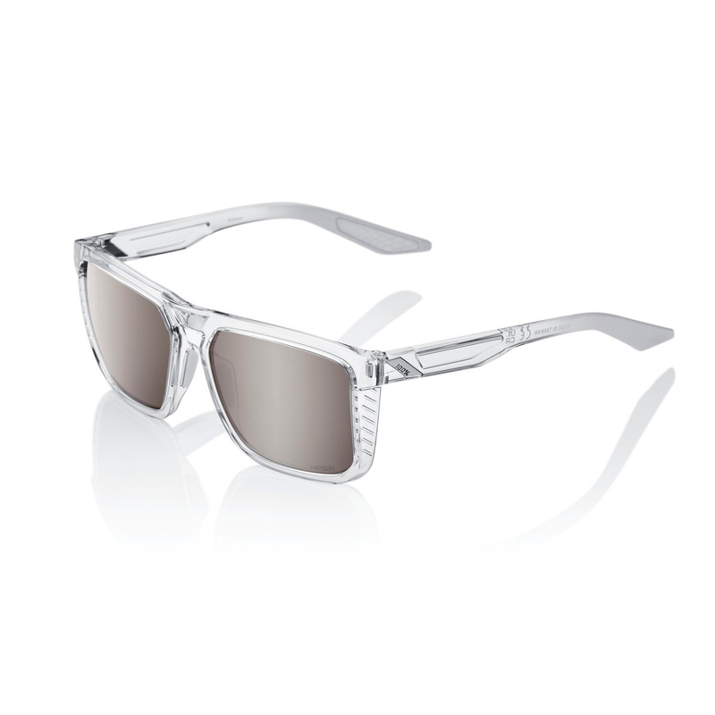 Sluneční brýle 100% RENSHAW Polished Crystal Haze transparentní (HIPER stříbrná skla)
