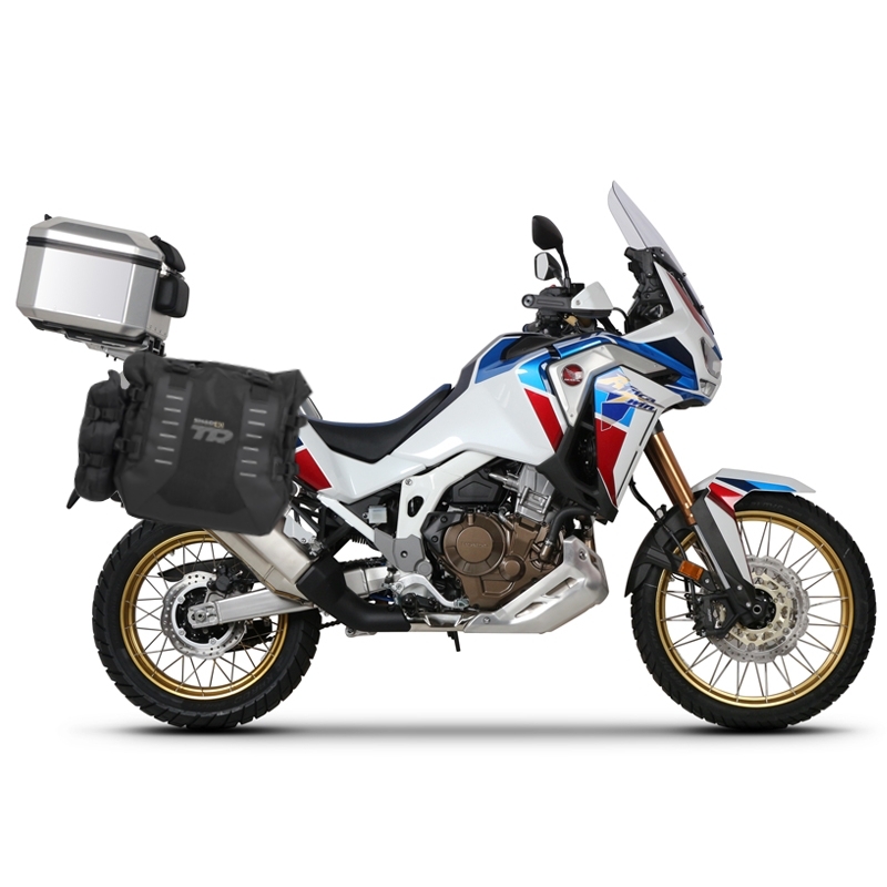 Kompletní sada bočních adventure brašen SHAD TERRA TR40 a hliníkového 55L vrchního kufru, včetně montážní sady SHAD HONDA CRF 1100 Africa Twin