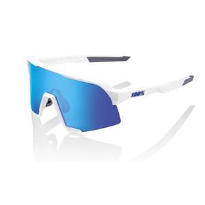 Sluneční brýle 100% S3 Matte White bílé (HIPER modré sklo)