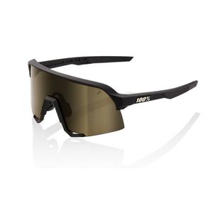 Sluneční brýle 100% S3 Soft Tact Black černé (zlaté sklo)