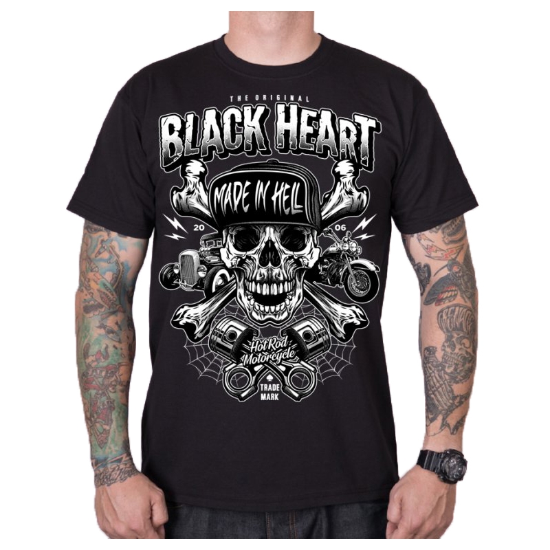 Pánské triko Black Heart Sinner černé
