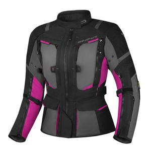 Dámská bunda na motorku Shima Hero 2.0 černo-šedo-růžová