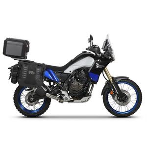 Kompletní sada bočních adventure brašen SHAD TERRA TR40 a  černého hliníkového 48L topcase, včetně montážní sady SHAD YAMAHA Tenere 700 XTZ690