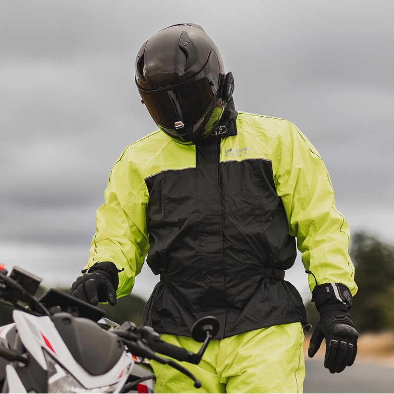 Bunda do deště Oxford Rain Seal 22 černo-fluo žlutá
