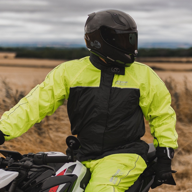 Bunda do deště Oxford Rain Seal 22 černo-fluo žlutá