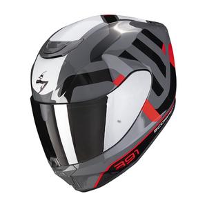 Integrální přilba na motorku Scorpion EXO-391 Arok šedo-červeno-černá