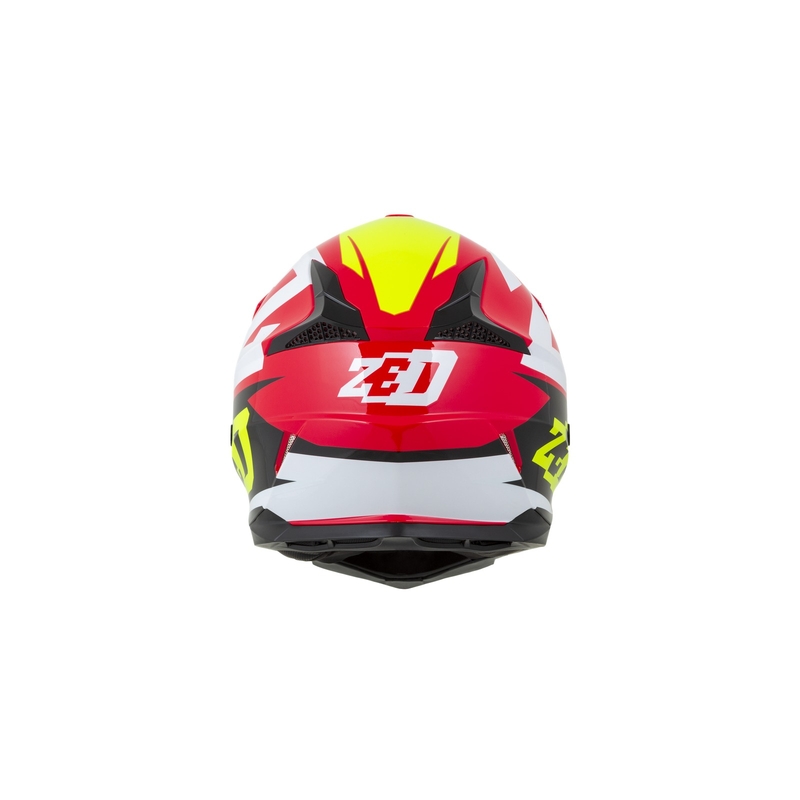 Motokrosová přilba ZED X1.9  červeno-fluo žluto-černo-bílá