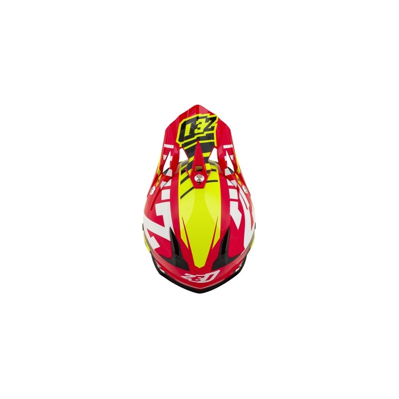 Motokrosová přilba ZED X1.9  červeno-fluo žluto-černo-bílá