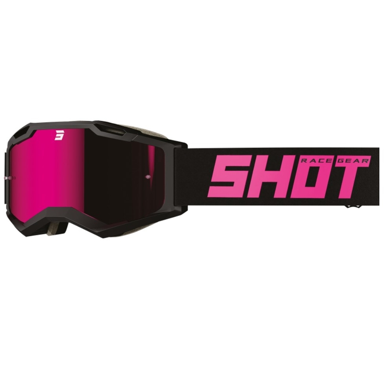 Motokrosové brýle Shot Iris 2.0 Solid černo-růžové