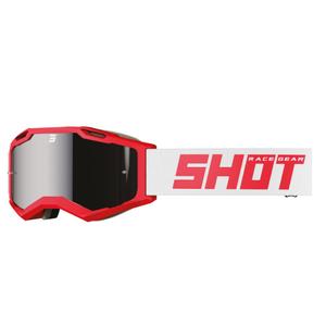 Motokrosové brýle Shot Iris 2.0 Solid šedo-červené