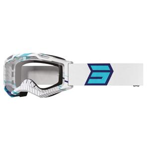 Motokrosové brýle Shot Assault 2.0 Drop modro-bílé