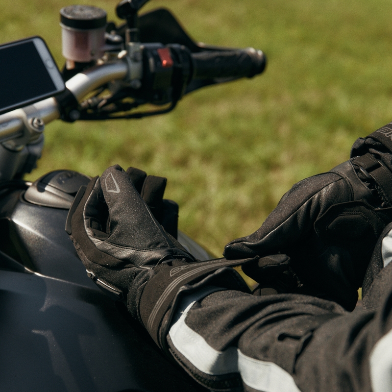 Rukavice na motorku Ozone Touring WP černé