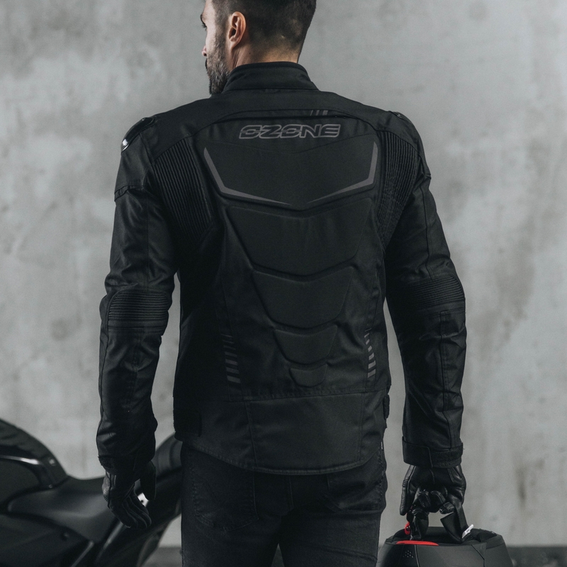 Bunda na motorku Ozone Pulse černo-šedá