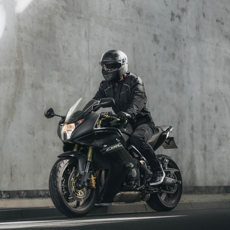 Bunda na motorku Ozone Pulse černo-šedá