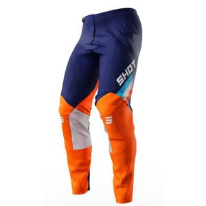 Motokrosové kalhoty Shot Contact Tracer modro-oranžové výprodej