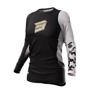 Dámský motokrosový dres Shot Contact Shelly 2.0 černo-bílo-hnědý výprodej