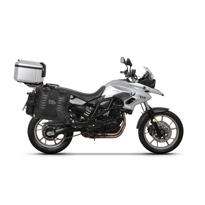 Kompletní sada sedlových brašen SHAD TERRA TR40 a hliníkového 55L topcase, včetně montážní sady SHAD BMW F 650 GS/ F 700 GS/ F 800 GS