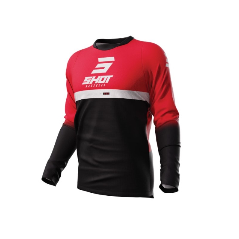 Motokrosový dres Shot Devo Reflex černo-červený výprodej