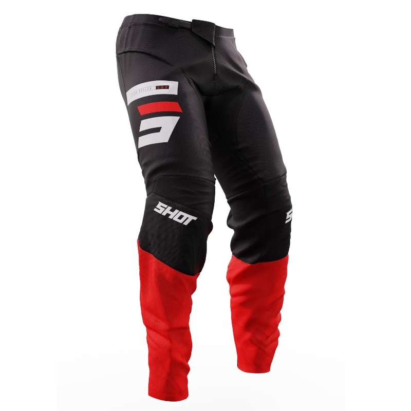 Motokrosové kalhoty Shot Devo Reflex černo-červené výprodej