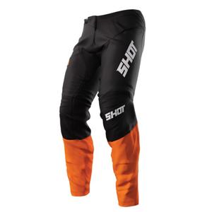 Motokrosové kalhoty Shot Devo Reflex černo-oranžové