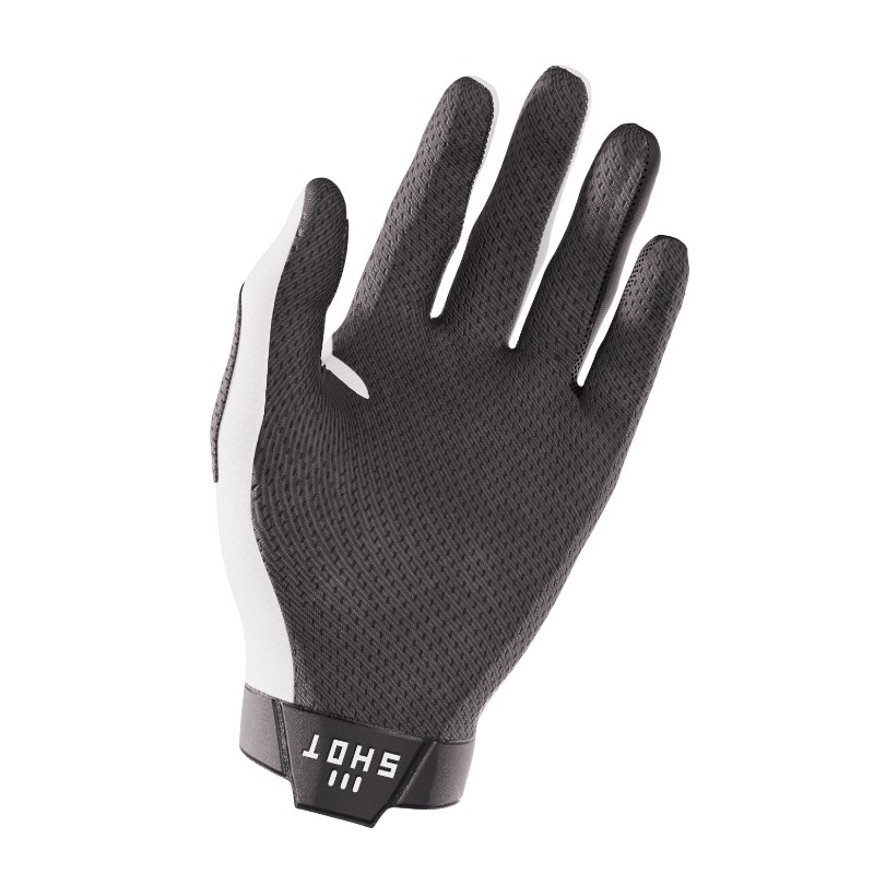 Motokrosové rukavice Shot Lite černo-bílé