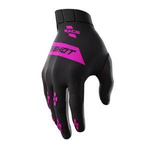 Motokrosové rukavice Shot Race černo-růžové výprodej