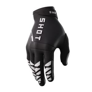 Motokrosové rukavice Shot Core černo-bílé výprodej