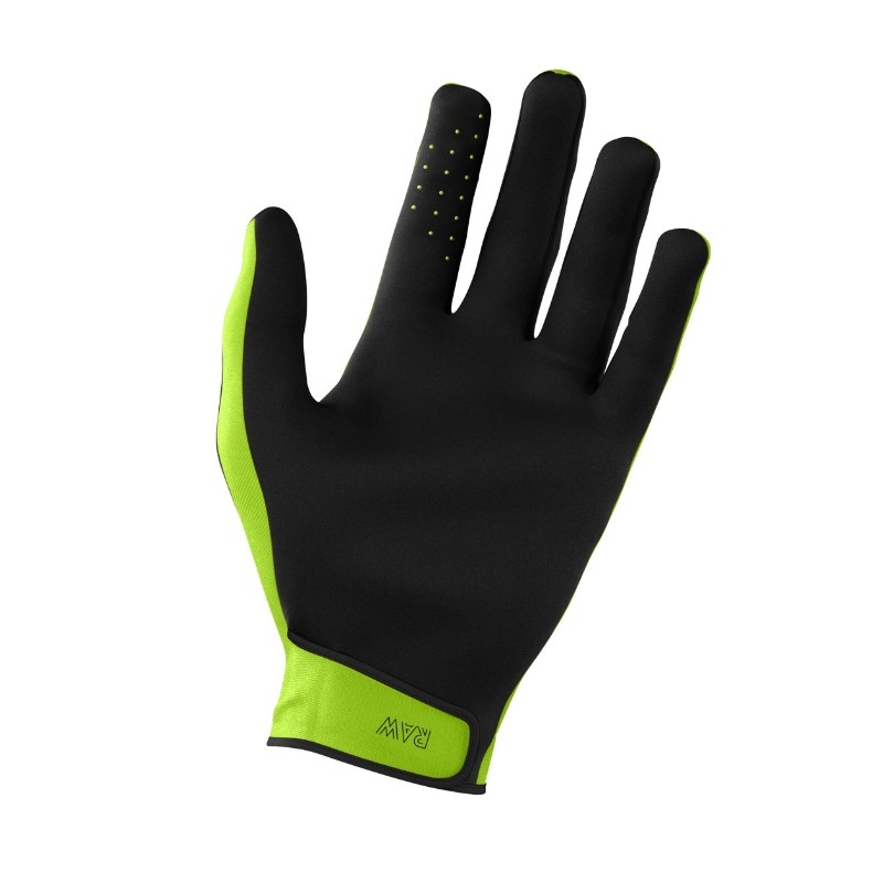 Motokrosové rukavice Shot Raw černo-fluo zelené výprodej