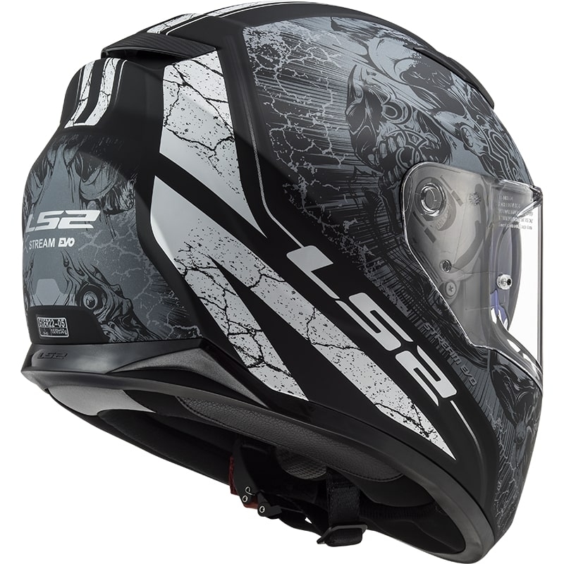 Integrální přilba na motorku LS2 FF320 Stream EVO Throne černo-titanová