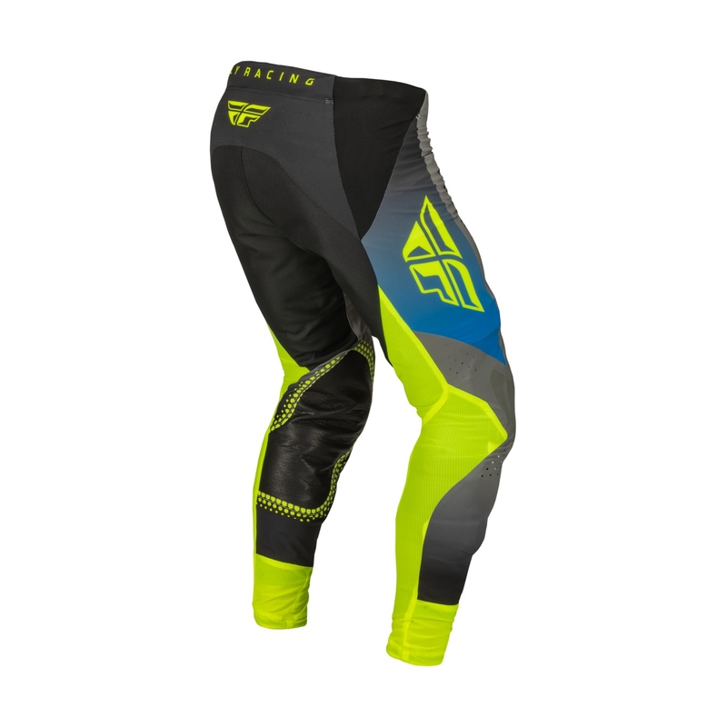 Motokrosové kalhoty FLY Racing Lite 2023 šedo-modré hi-vis výprodej