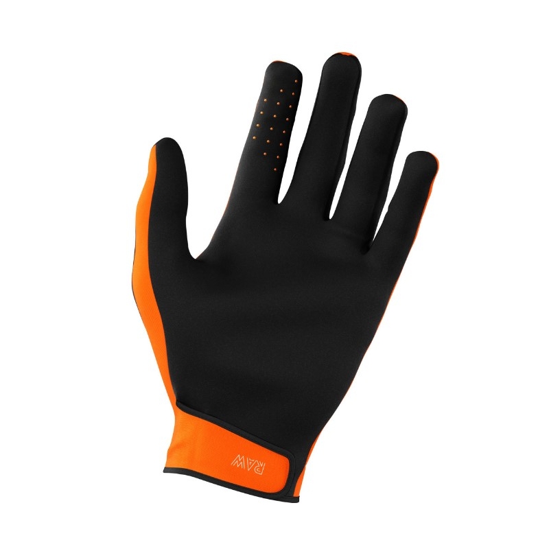 Motokrosové rukavice Shot Raw černo-bílo-oranžové výprodej