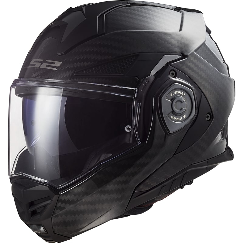 Překlápěcí přilba na motorku LS2 FF901 Advant X Solid Carbon černá