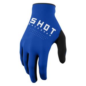 Motokrosové rukavice Shot Raw černo-bílo-modré výprodej