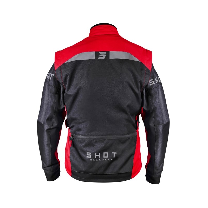 Bunda na motorku Shot Racetech černo-červená