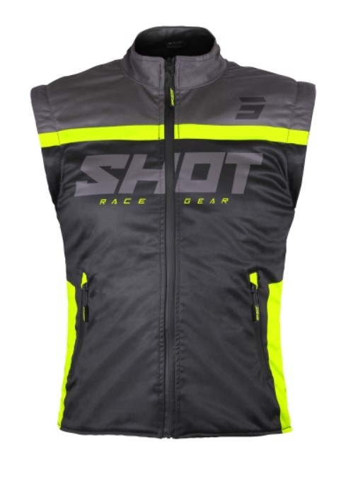 Softshellová vesta Shot Bodywarmer Lite 2.0 černo-fluo žlutá výprodej Velikost: 2XL