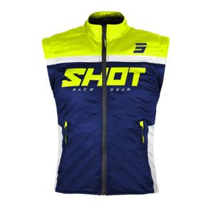 Softshellová vesta Shot Bodywarmer Lite 2.0 modro-bílo-fluo žlutá