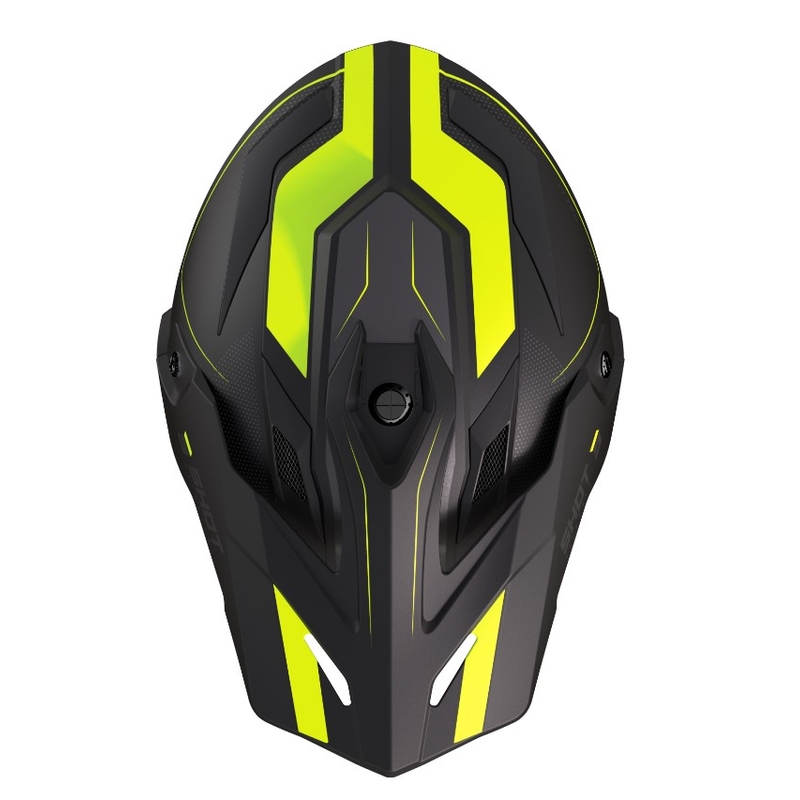Enduro přilba Shot Trek Rally černo-fluo žlutá