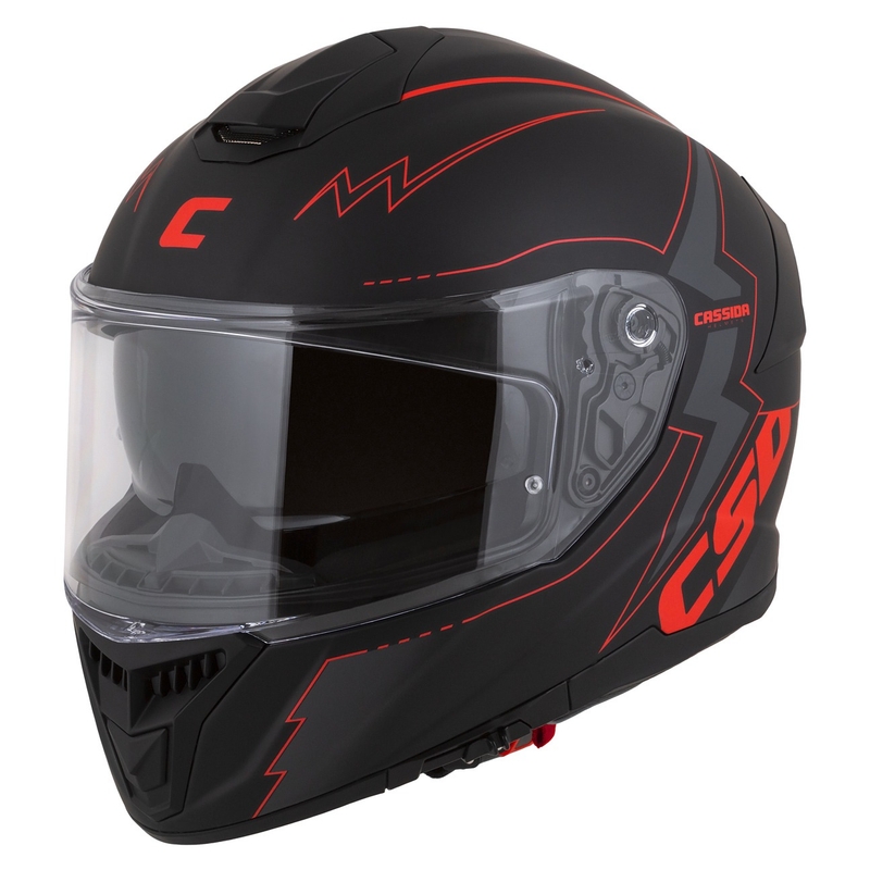Integrální přilba na motorku Cassida Integral GT 2.1 Flash černo-červeno-šedá