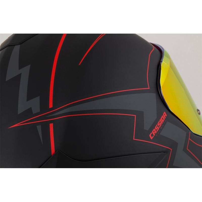 Integrální přilba na motorku Cassida Integral GT 2.1 Flash černo-červeno-šedá