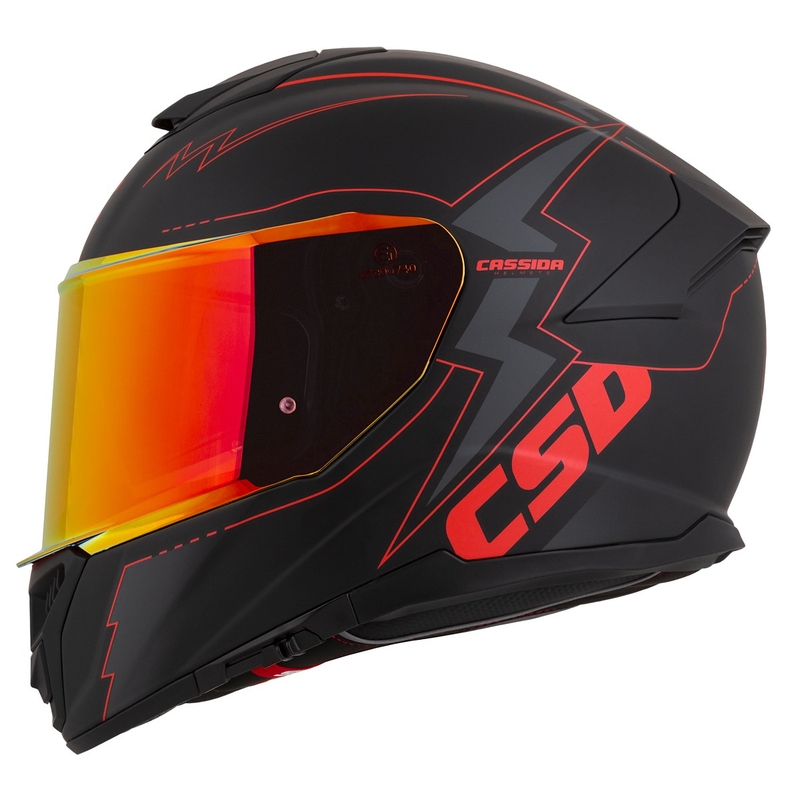 Integrální přilba na motorku Cassida Integral GT 2.1 Flash černo-červeno-šedá