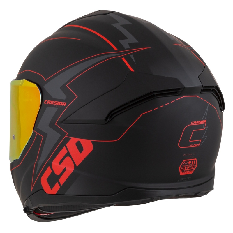 Integrální přilba na motorku Cassida Integral GT 2.1 Flash černo-červeno-šedá